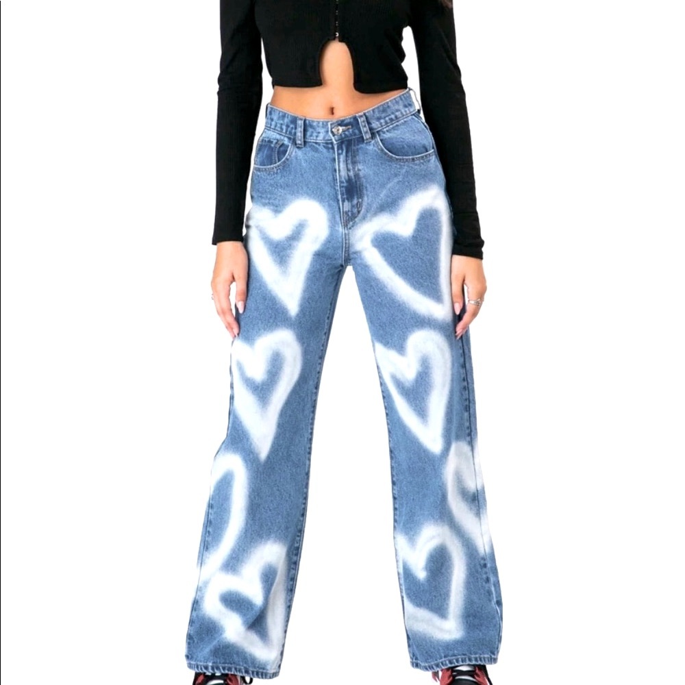 NWT Adika Heart Jeans size small